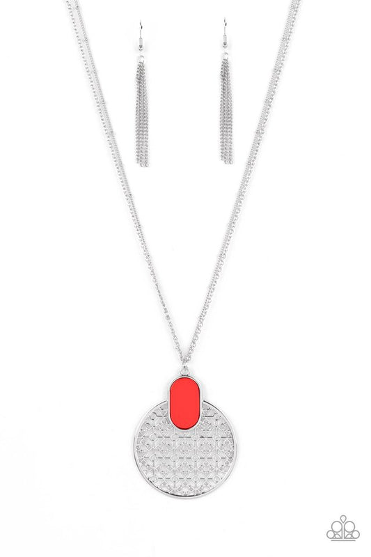 South Beach Beauty - Red - Paparazzi Necklace Image