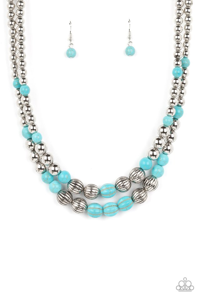 River ride store blue necklace paparazzi