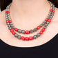 Country Road Trip - Red - Paparazzi Necklace Image