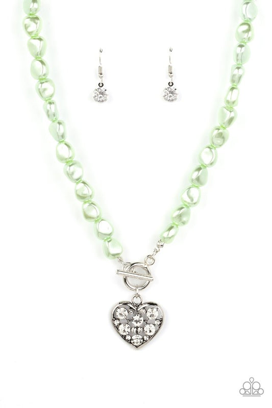 Color Me Smitten - Green - Paparazzi Necklace Image