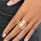 Basic Instincts - Gold - Paparazzi Ring Image