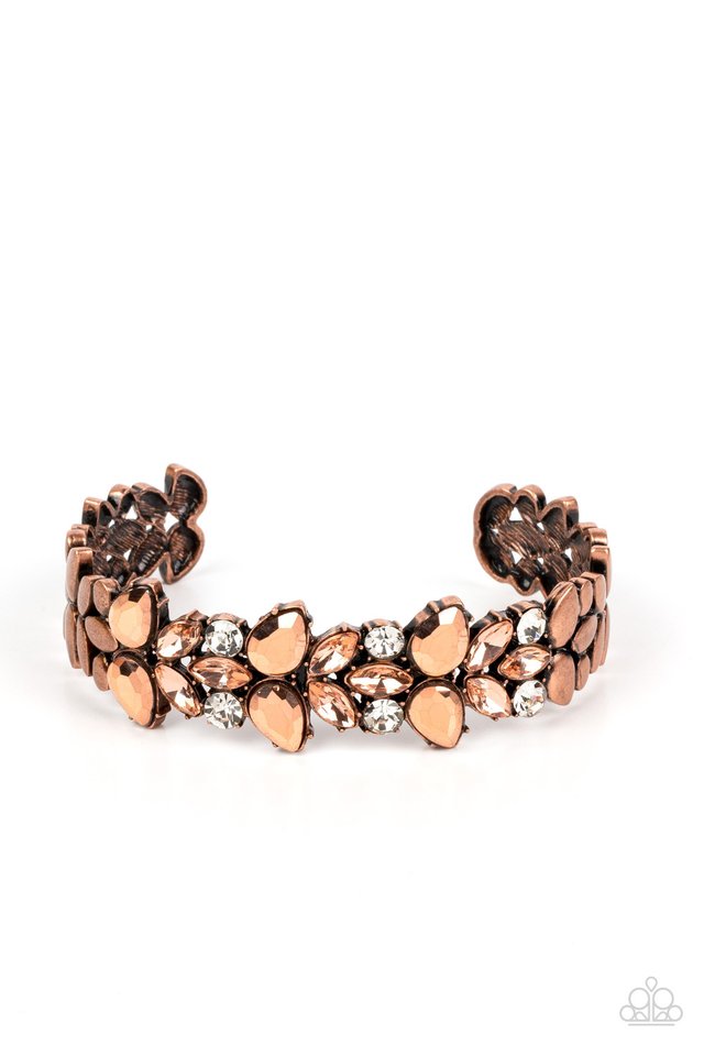 Glacial Gleam - Copper - Paparazzi Bracelet Image