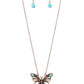 Badlands Butterfly - Copper - Paparazzi Necklace Image