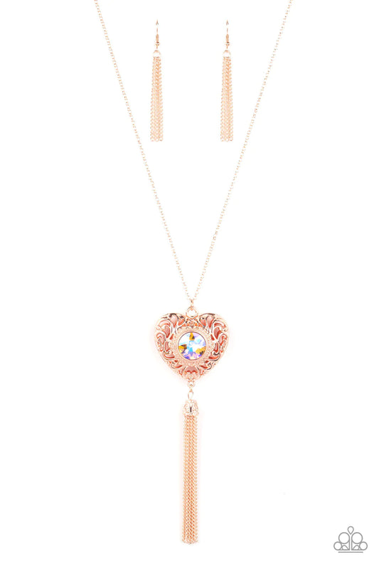 Paparazzi Necklace ~ Prismatic Passion - Gold