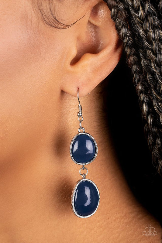 Mediterranean Myth - Blue - Paparazzi Earring Image
