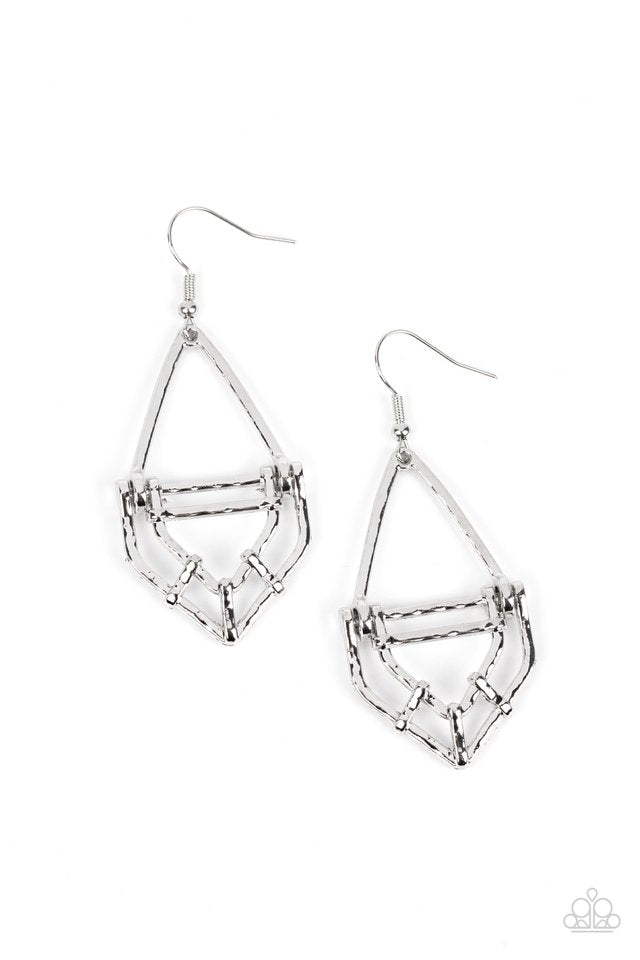 Artisan Apparatus - Silver - Paparazzi Earring Image