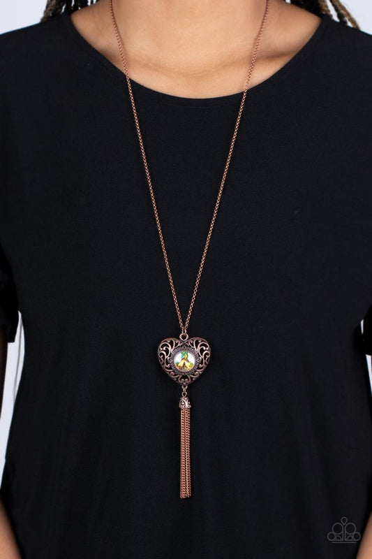 Prismatic Passion - Copper - Paparazzi Necklace Image