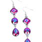 Reflective Rhinestones - Pink - Paparazzi Earring Image