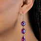 Reflective Rhinestones - Pink - Paparazzi Earring Image