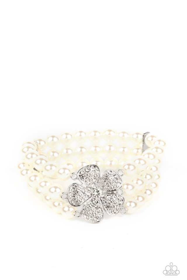 Park Avenue Orchard - White - Paparazzi Bracelet Image