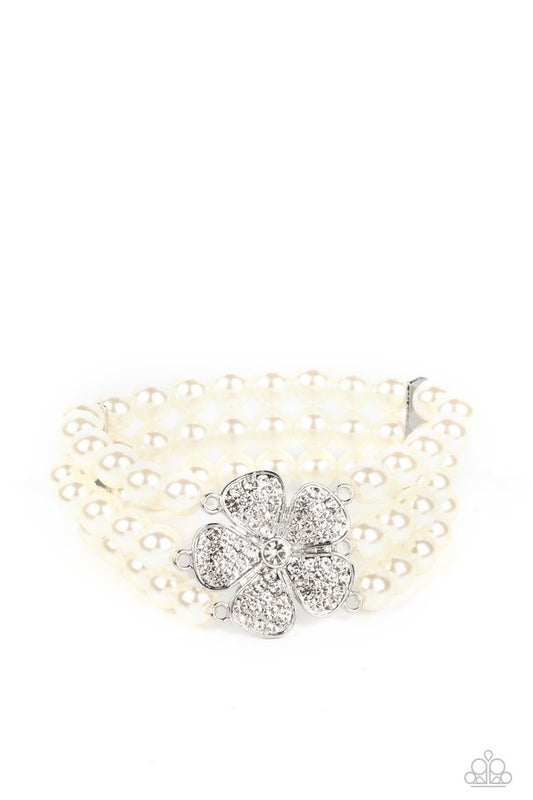 Park Avenue Orchard - White - Paparazzi Bracelet Image