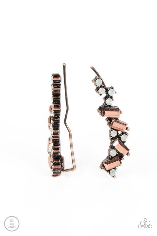 Stay Magical - Copper - Paparazzi Earring Image