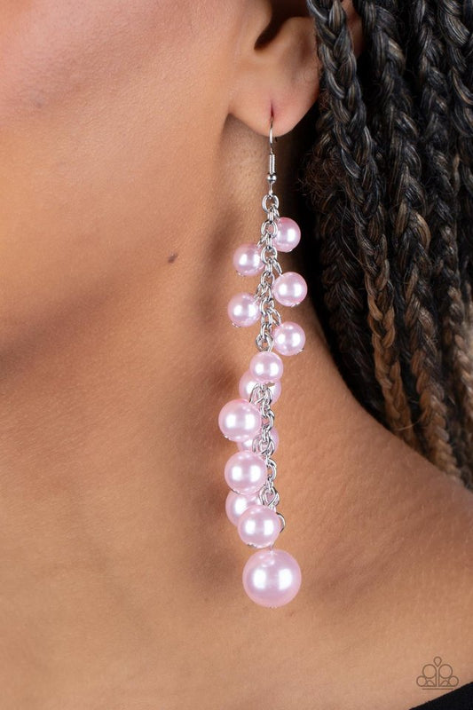 Atlantic Affair - Pink - Paparazzi Earring Image