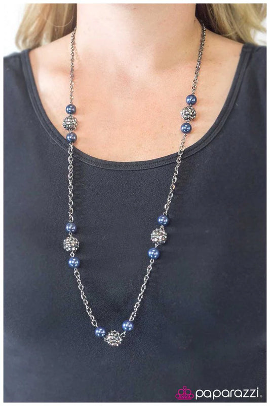 Paparazzi Necklace ~ The Rocker - Blue