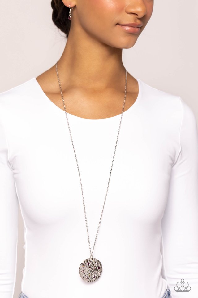 COMET Below - Purple - Paparazzi Necklace Image