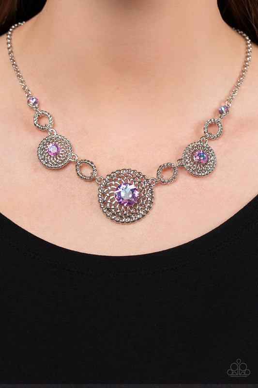 Cosmic Cosmos - Purple - Paparazzi Necklace Image