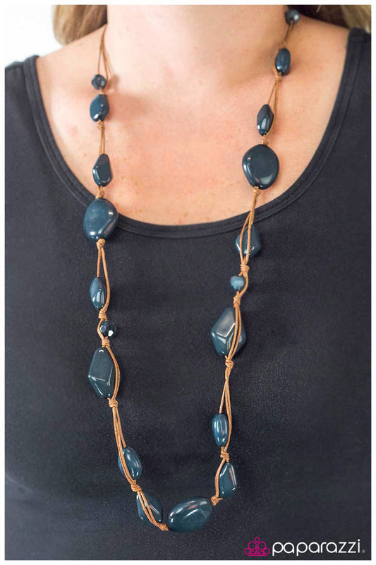 Paparazzi Necklace ~ Glam Rock - Blue