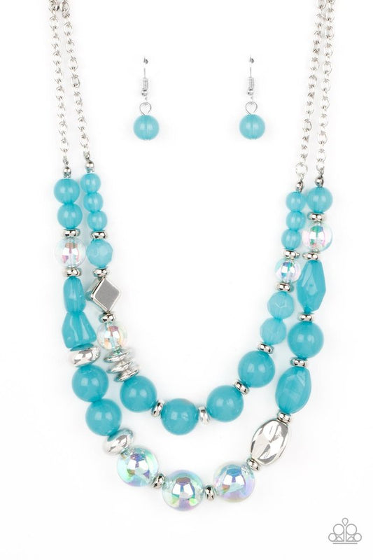 Mere Magic - Blue - Paparazzi Necklace Image