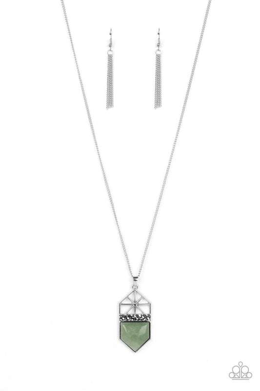 Trailblazing Talisman - Green - Paparazzi Necklace Image