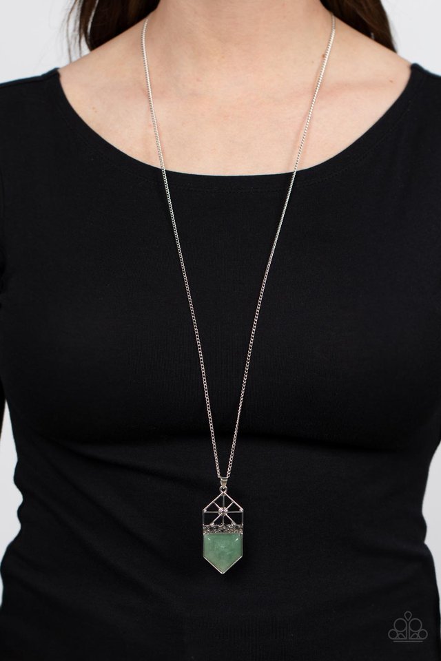 Trailblazing Talisman - Green - Paparazzi Necklace Image