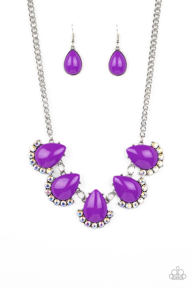 Ethereal Exaggerations - Purple - Paparazzi Necklace Image