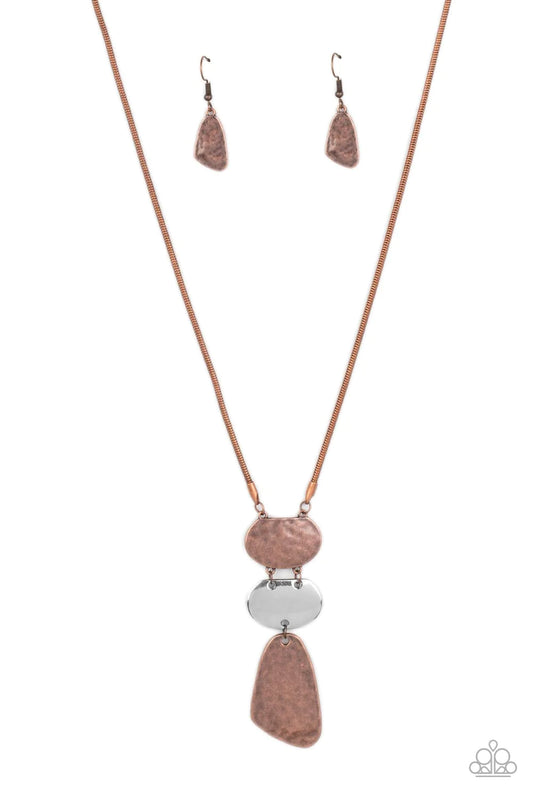 Paparazzi Necklace ~ Riverside Respite - Copper