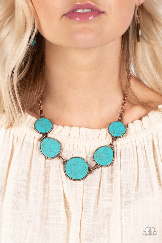 Santa Fe Flats - Copper - Paparazzi Necklace Image