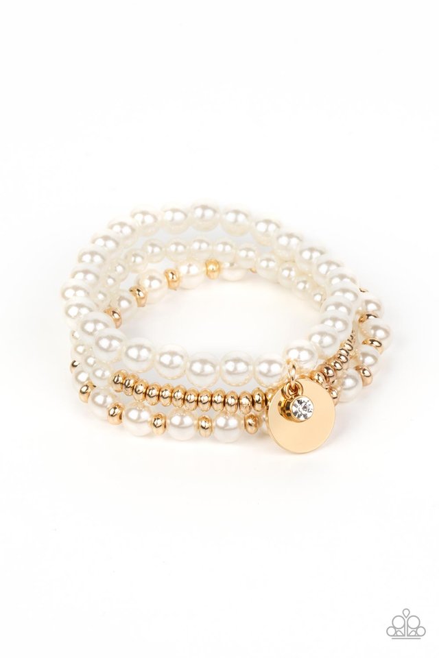 Pearly Professional - Gold - Paparazzi Bracelet Image