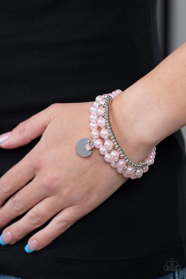 Pearly Professional - Pink - Paparazzi Bracelet Image