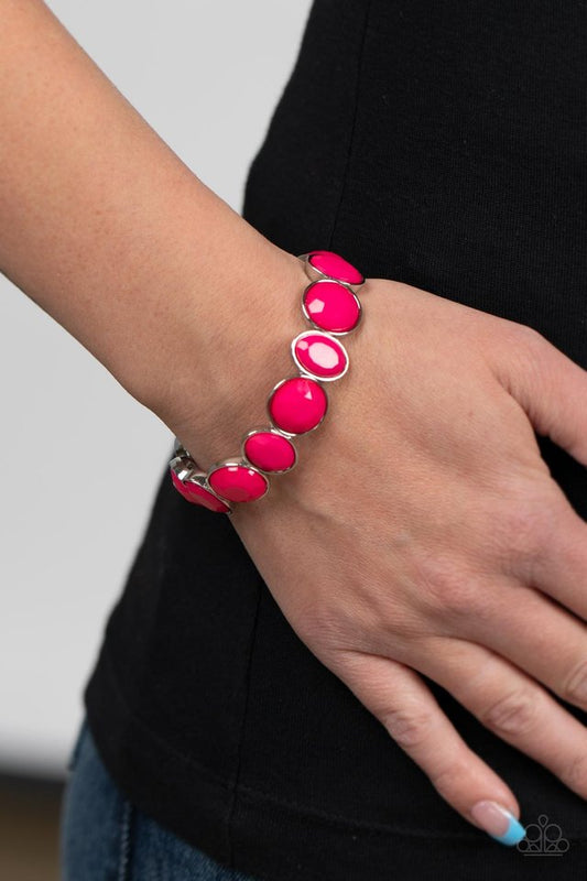 ​Whimsical Glow - Pink - Paparazzi Bracelet Image