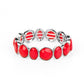 ​Whimsical Glow - Red - Paparazzi Bracelet Image
