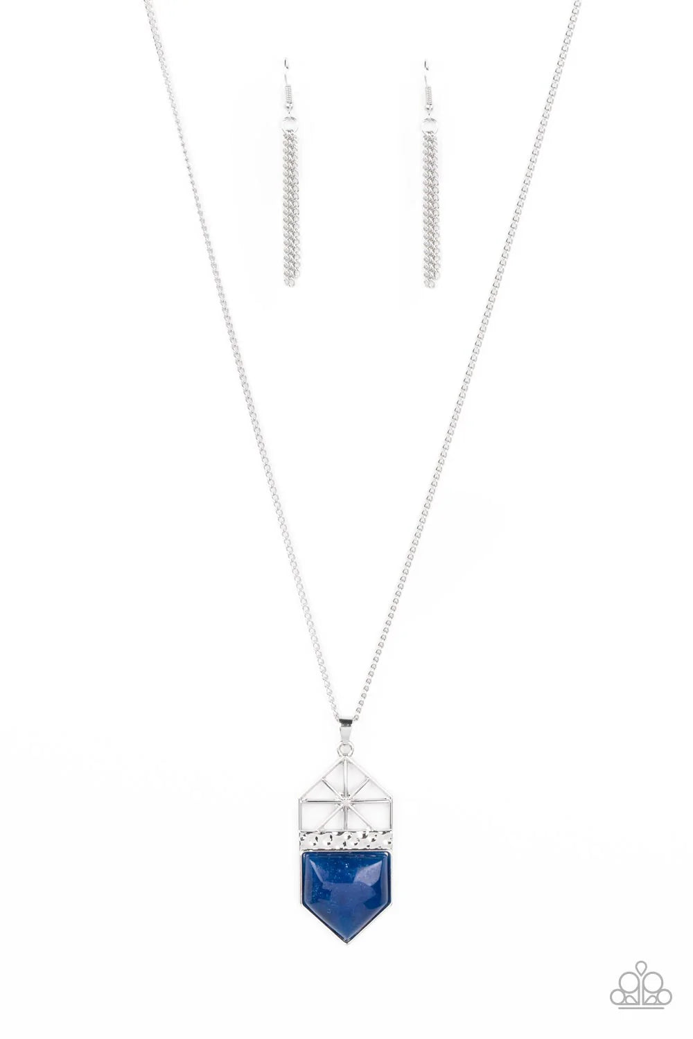 Paparazzi Necklace ~ Trailblazing Talisman - Blue