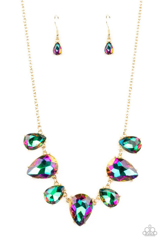 Otherworldly Opulence - Gold - Paparazzi Necklace Image
