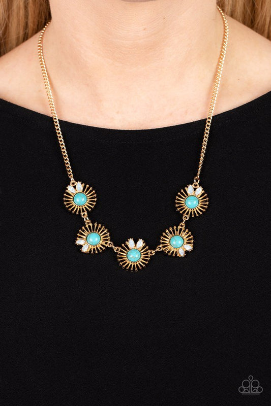 Fully Solar-Powered - Gold - Paparazzi Necklace Image