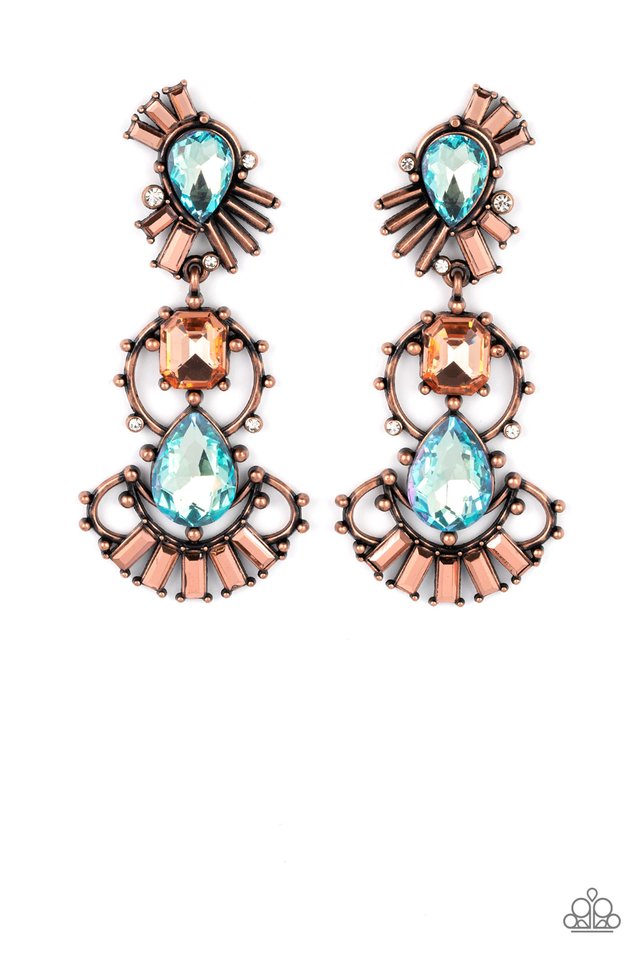 Ultra Universal - Copper - Paparazzi Earring Image