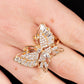 Fearless Flutter - Gold - Paparazzi Ring Image