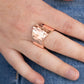 Hidden Troves - Rose Gold - Paparazzi Ring Image