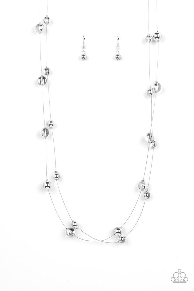 Interstellar Illusions - Silver - Paparazzi Necklace Image