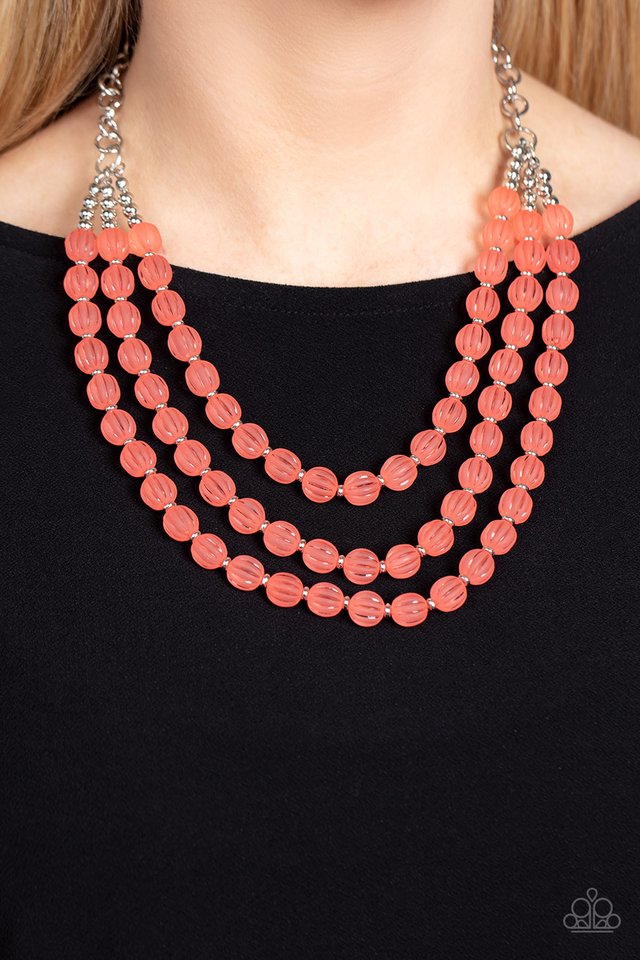 Summer Surprise - Orange - Paparazzi Necklace Image