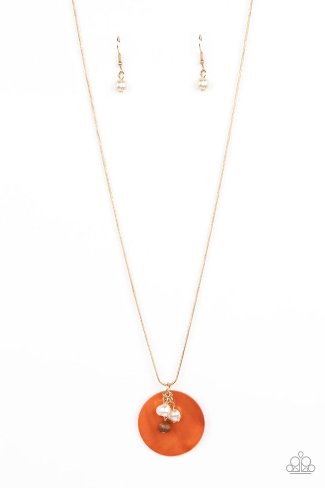 Beach House Harmony - Orange - Paparazzi Necklace Image