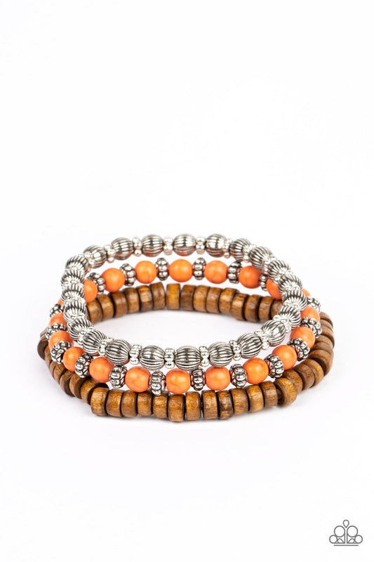 ESCAPADE Route - Orange - Paparazzi Bracelet Image