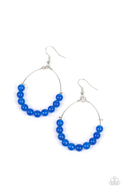 Catch a Breeze - Blue - Paparazzi Earring Image