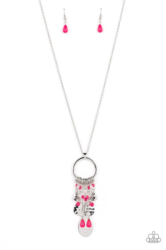 Totally Trolling - Pink - Paparazzi Necklace Image