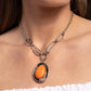 Sandstone Stroll - Orange - Paparazzi Necklace Image