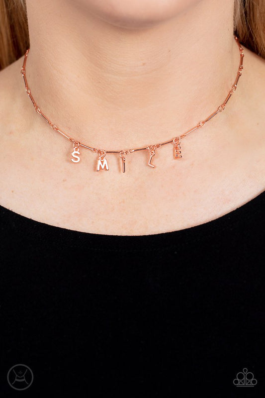 Say My Name - Copper - Paparazzi Necklace Image