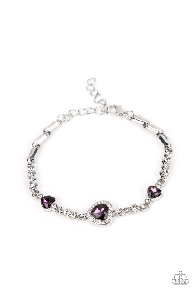 Amor Actually - Purple - Paparazzi Bracelet Image