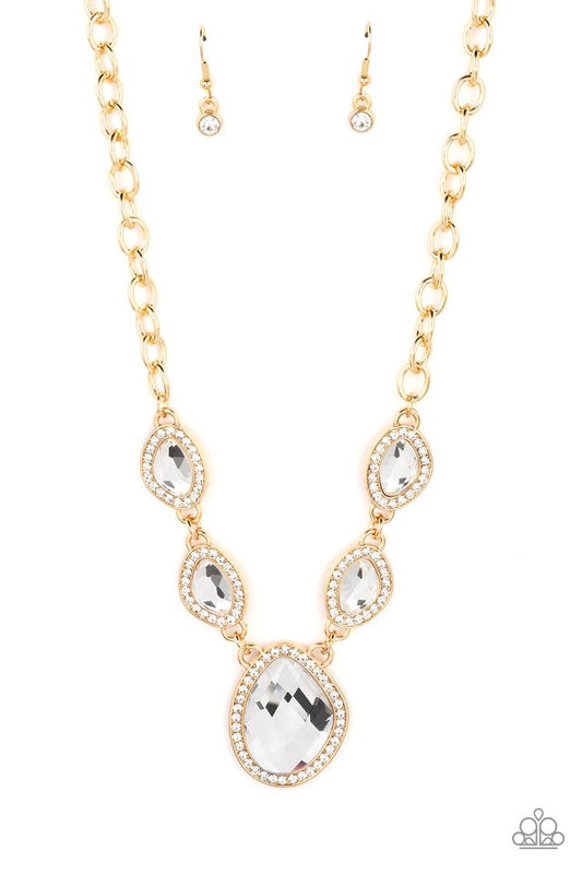 The Upper Echelon - Gold - Paparazzi Necklace Image