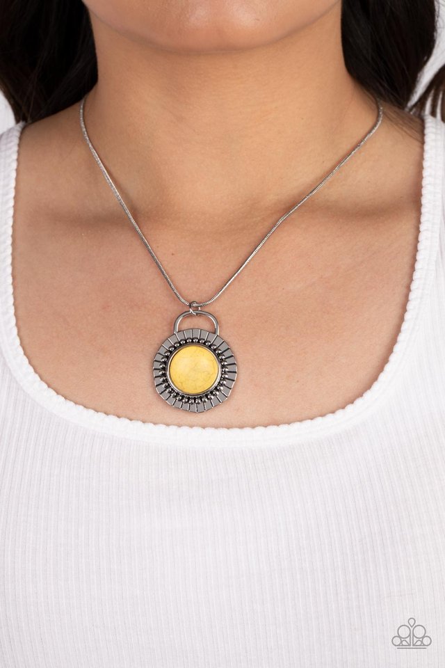 New Age Nomad - Yellow - Paparazzi Necklace Image