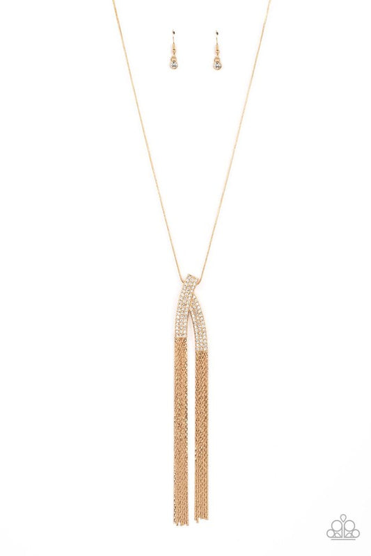 Out of the SWAY - Gold - Paparazzi Necklace Image