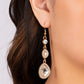 Dripping Self-Confidence - Gold - Paparazzi Earring Image